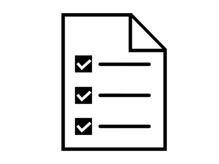 checklist document paper isolated icon vector illustration designicon symbol - vectorのイラスト素材