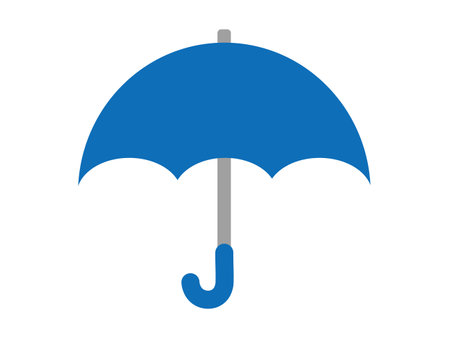 umbrella icon over white background. colorful design. vector illustrationのイラスト素材