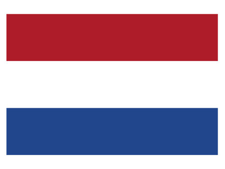 Netherlands Flag Vector Flat Icon. National Flag of Netherlands.のイラスト素材