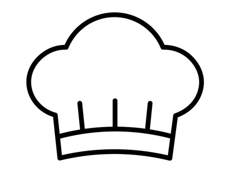 Chef hat icon. Simple illustration of chef hat vector icon for webのイラスト素材