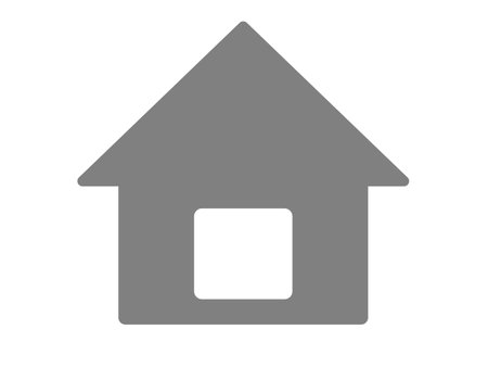 This is an illustration of a home icon (house silhouette).のイラスト素材