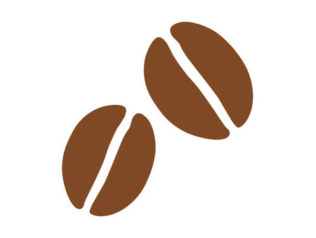 This is an illustration of coffee beans (coffee image).のイラスト素材