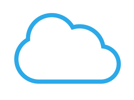 Cloud icon (cloud mark) illustration.のイラスト素材