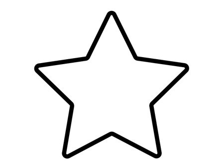 This is an illustration of a star mark frame.のイラスト素材