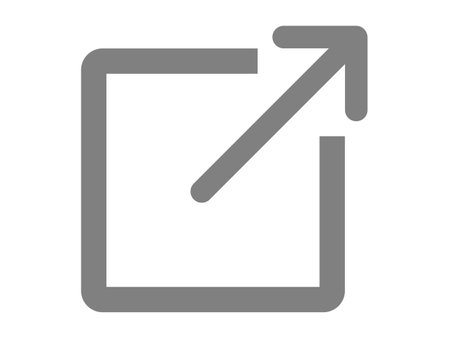 This is an illustration of an external link button icon.のイラスト素材