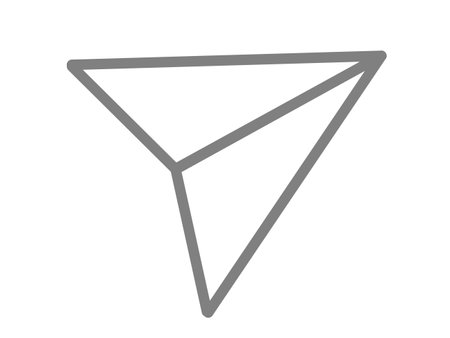 This is an illustration of a paper airplane icon (send mark).のイラスト素材