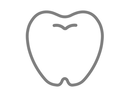 This is a tooth icon illustration.のイラスト素材