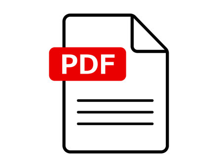 This is an illustration of a PDF file icon.のイラスト素材
