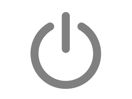 This is an illustration of the power button (power mark).のイラスト素材