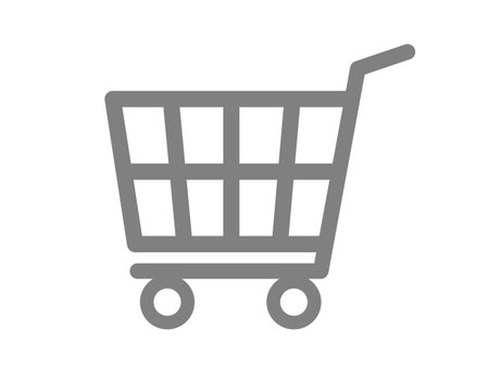 This is an illustration of a shopping cart icon.のイラスト素材