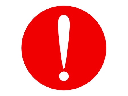 This is an illustration of an exclamation mark (caution icon).のイラスト素材
