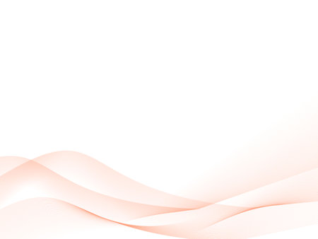 This is an illustration of an orange wave background (wave frame).の写真素材