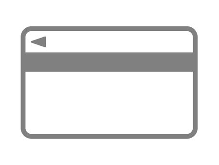 An illustration of a card silhouette icon.のイラスト素材