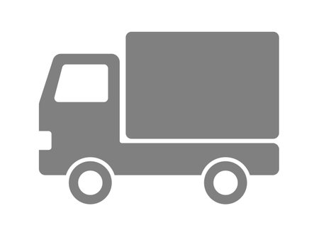 Truck silhouette icon illustration.のイラスト素材