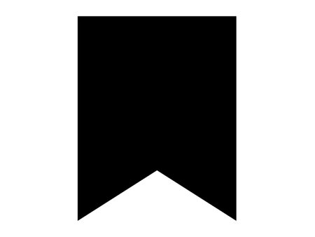 This is an illustration of a bookmark icon (save mark).のイラスト素材