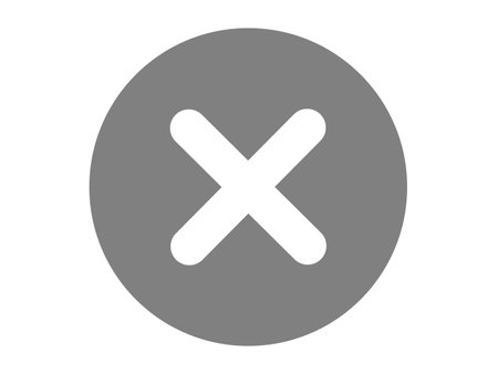 An illustration of the close button (cross icon).のイラスト素材