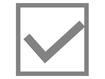 An illustration of a check box icon.のイラスト素材