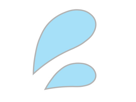 This is an illustration of a sweat mark (anxious icon).のイラスト素材