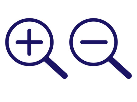 An illustration of the zoom icon.のイラスト素材