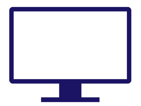This is an illustration of a computer screen (monitor icon).のイラスト素材