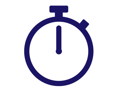 This is an illustration of a stopwatch icon (timer mark).のイラスト素材
