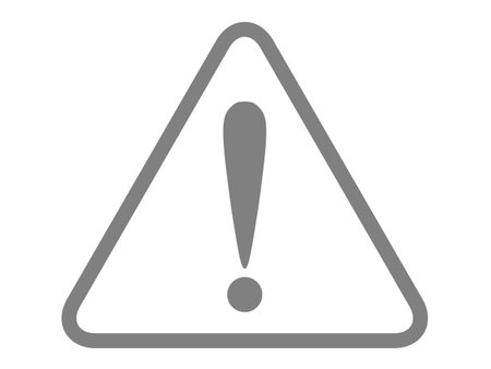 This is an illustration of a caution mark (attention icon).のイラスト素材