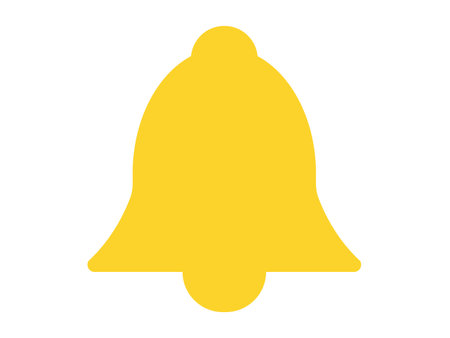 An illustration of a notification icon (bell mark).のイラスト素材