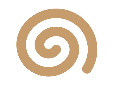 This is an illustration of a spiral icon (swirl effect line).のイラスト素材