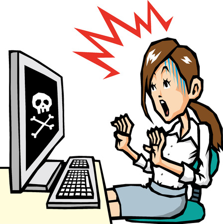 PC troubleのイラスト素材