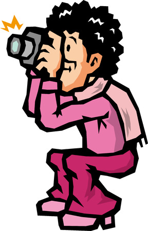  photographer のイラスト素材