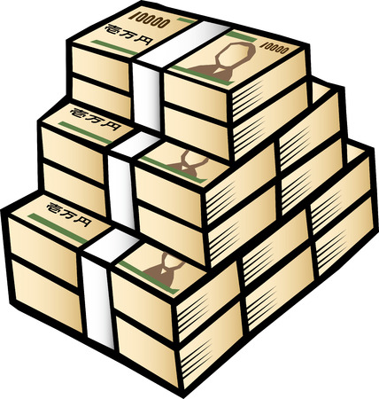 Wad of moneyのイラスト素材