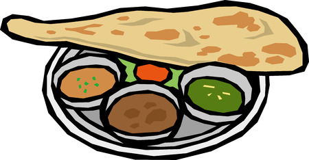 Nan and curryのイラスト素材