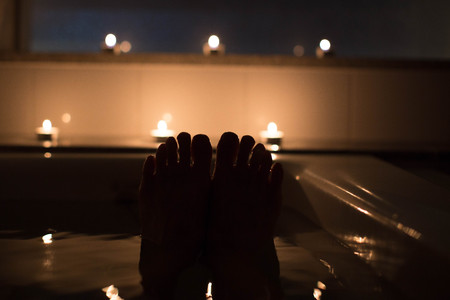 Candle Bathの写真素材