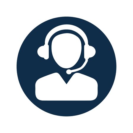 Beautiful design and fully editable Customer Support Icon for commercial, print media, web or any type of design projects.のイラスト素材