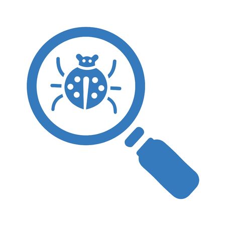 Beautiful design and fully editable Bug, virus, scan, search icon for commercial, print media, web or any type of design projects.のイラスト素材