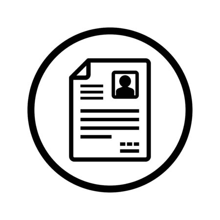 CV / Resume iconのイラスト素材