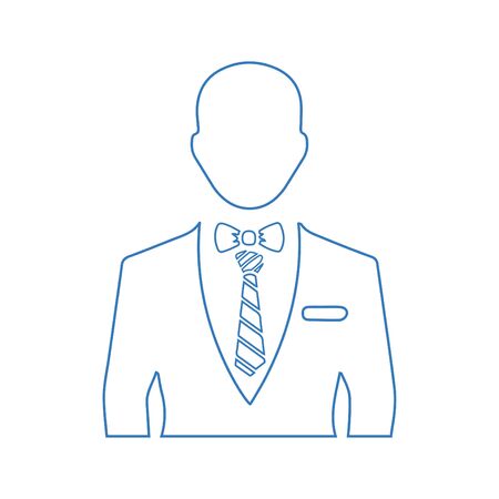 Creative element design from stock market icons collection. Pixel perfect Avatar, fashion, boss, men clothing icon for commercial, print media, web or any type of design projects.のイラスト素材