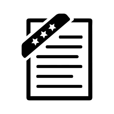 Beautiful design and fully editable Bookmark icon, document, favorite icon for commercial, print media, web or any type of design projects.のイラスト素材