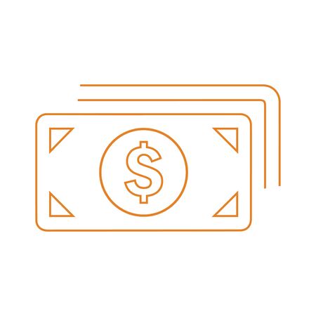 Fully editable Cash, dollar, money, bank note icon for commercial, print media, web or any type of design projects.のイラスト素材