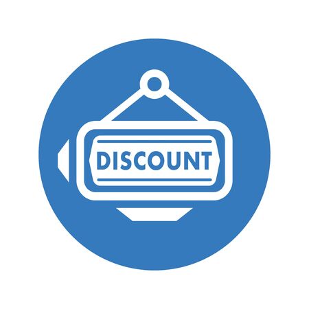 Pixel perfect Discount sticker icon, discounting, price reduce for commercial, print media, web or any type of design projects.のイラスト素材