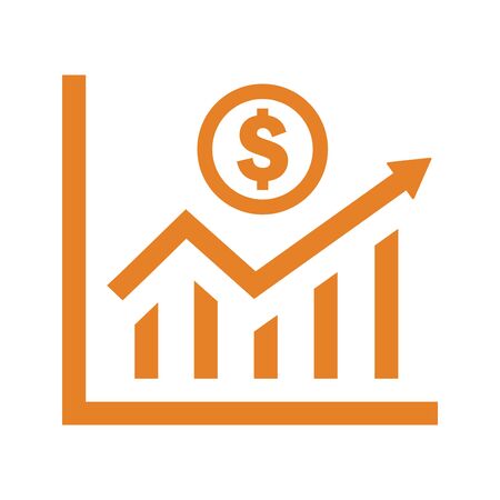 Well organized and fully editable Profit statistics icon, Earning growth chart icon for vector stock and many other purposes.のイラスト素材
