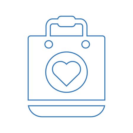 Bag icon, shopping, paper bag vector for commercial, print media, web or any type of design projects.のイラスト素材