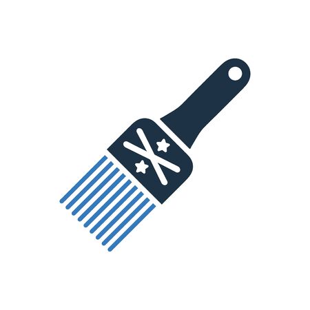 Paintbrush, bristles icon, perfect for use in designing and developing websites, printed files and presentations, stock images, Promotional Materials, Illustrations or Info graphic or any type of design projects.のイラスト素材