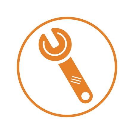 Well organized and fully editable Vector Wrench icon, construction tools, work element for vector stock and many other purposes.のイラスト素材