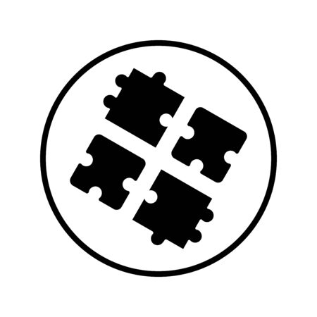 Beautiful design and fully editable Puzzle icon, solution, strategy, game for commercial, print media, web or any type of design projects.のイラスト素材