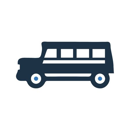 Beautiful design and fully editable School bus, transportation, car, vehicle icon for commercial, print media, web or any type of design projects.のイラスト素材