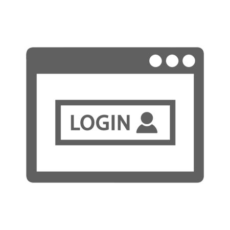 log in password icon, sign in info design for commercial, print media, web or any type of design projects.のイラスト素材