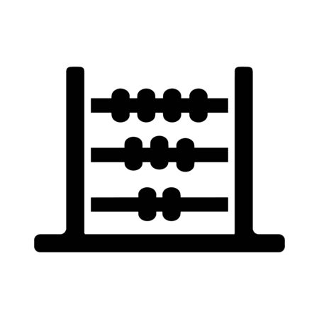 Beautiful design and fully editable Abacus icon for commercial, print media, web or any type of design projects.のイラスト素材