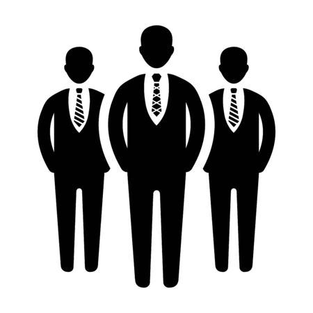 Beautiful, meticulously designed Business leader, boss, leading icon.のイラスト素材
