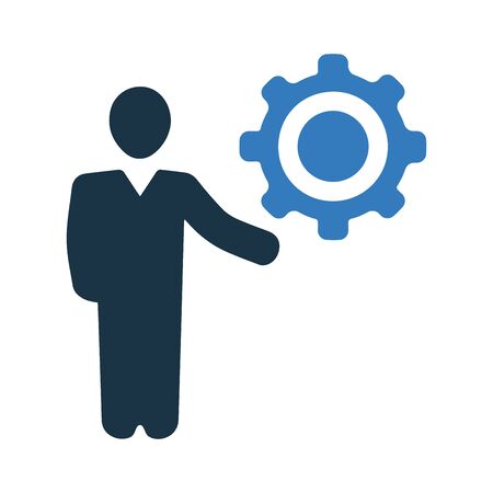 Beautiful design of the Business management icon for commercial, print media, web or any type of design projects.のイラスト素材